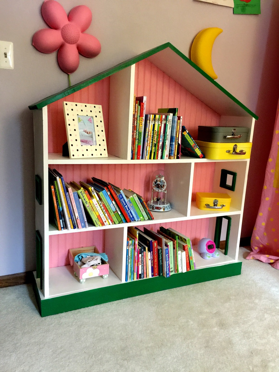 dollhouse bookcase white